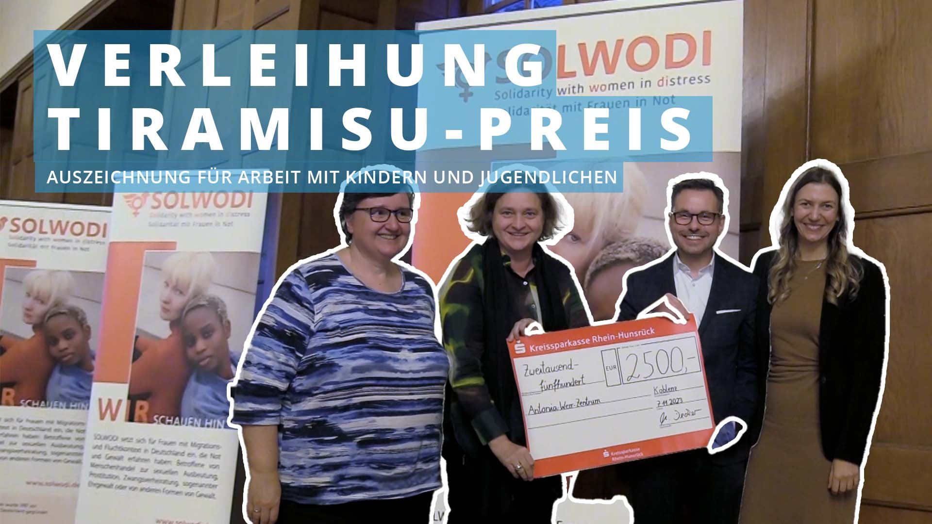 Verleihung des Tiramisu-Preises - Auszeichnung für Arbeit mit Kindern und Jugendlichen 
