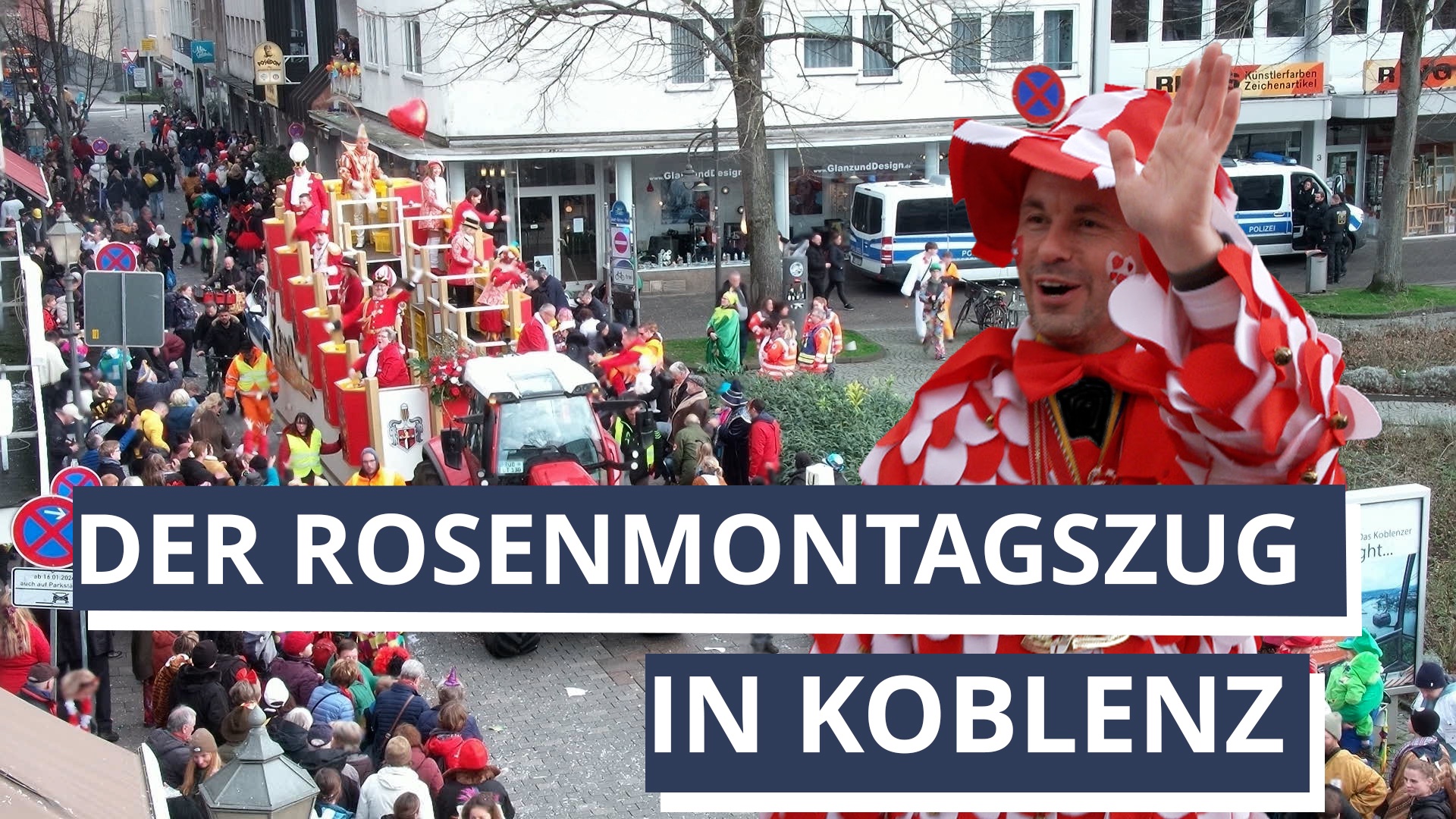 Der Rosenmontagszug in Koblenz 2024