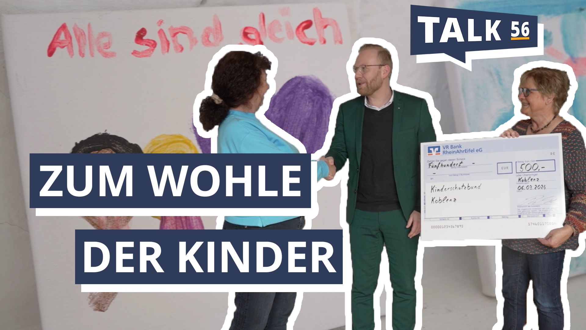 VR Bank RheinAhrEifel unterstützt den Kinderschutzbund Koblenz mit großzügiger Spende