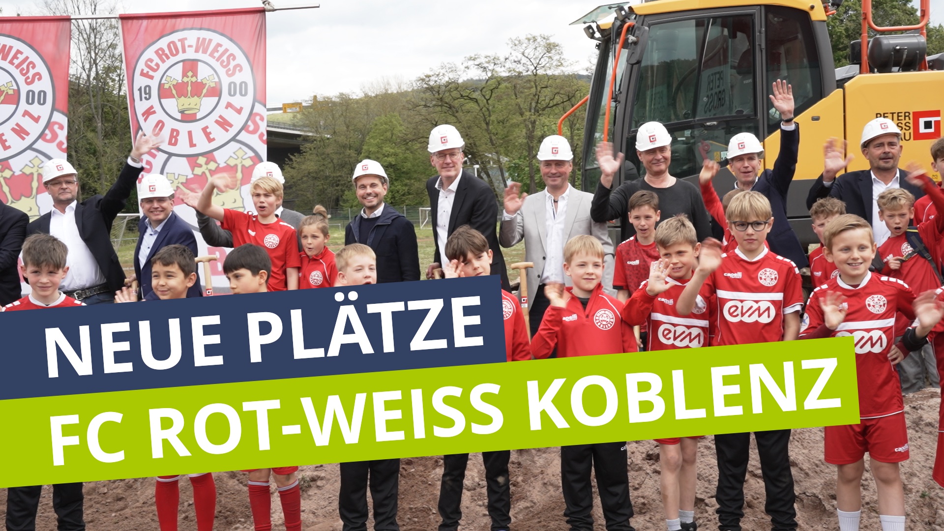 Campus Rot-Weiss: Baubeginn neuer Fußballplätze für den FC Rot-Weiß Koblenz