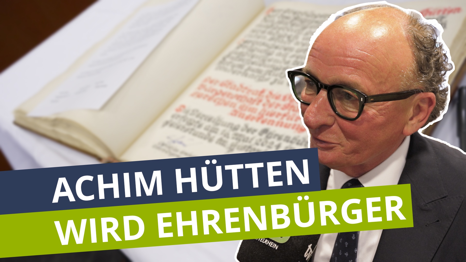 Andernach ernennt ehemaligen Oberbürgermeister Achim Hütten zum Ehrenbürger