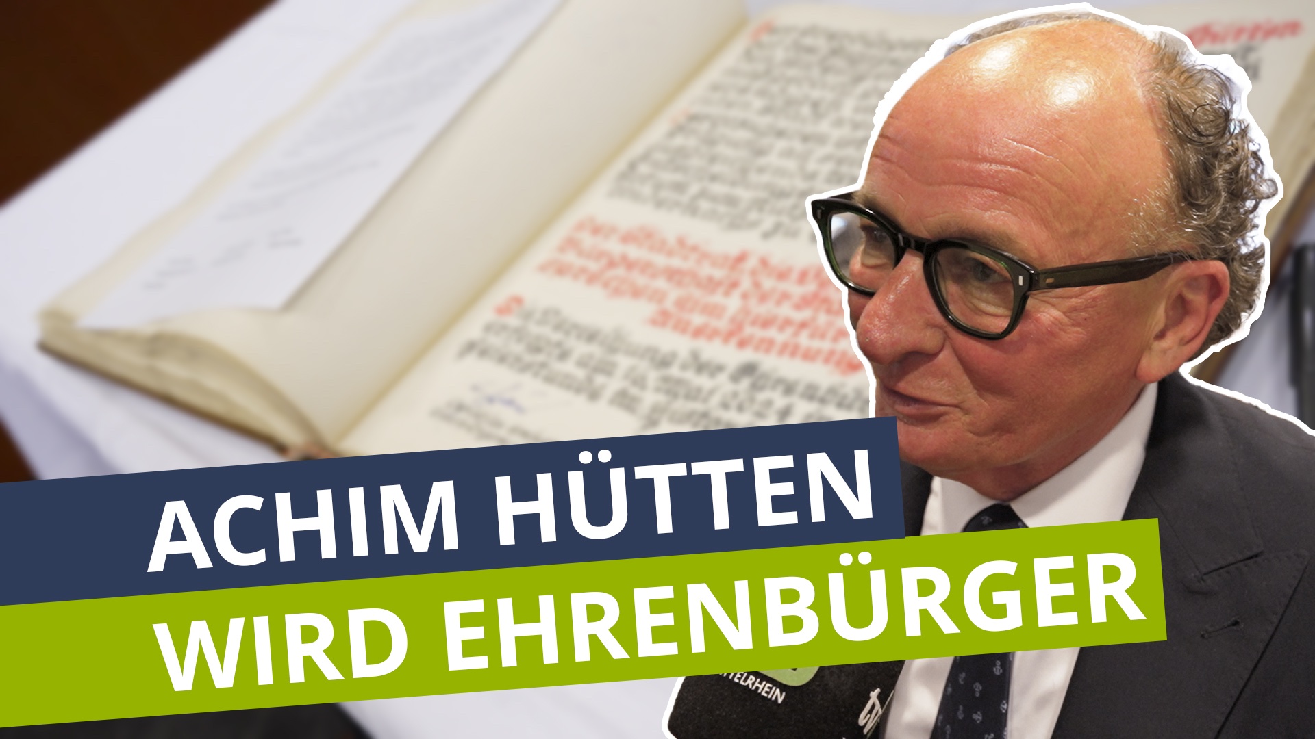 Andernach ernennt ehemaligen Oberbürgermeister Achim Hütten zum Ehrenbürger
