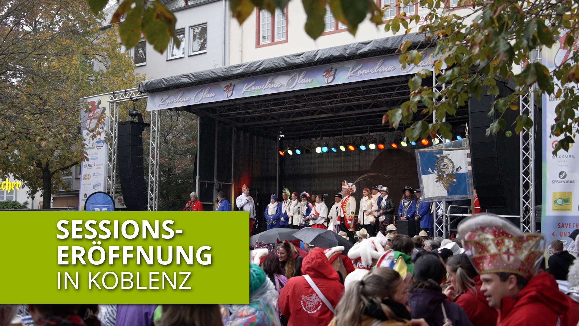Sessionseröffnung auf dem Münzplatz in Koblenz