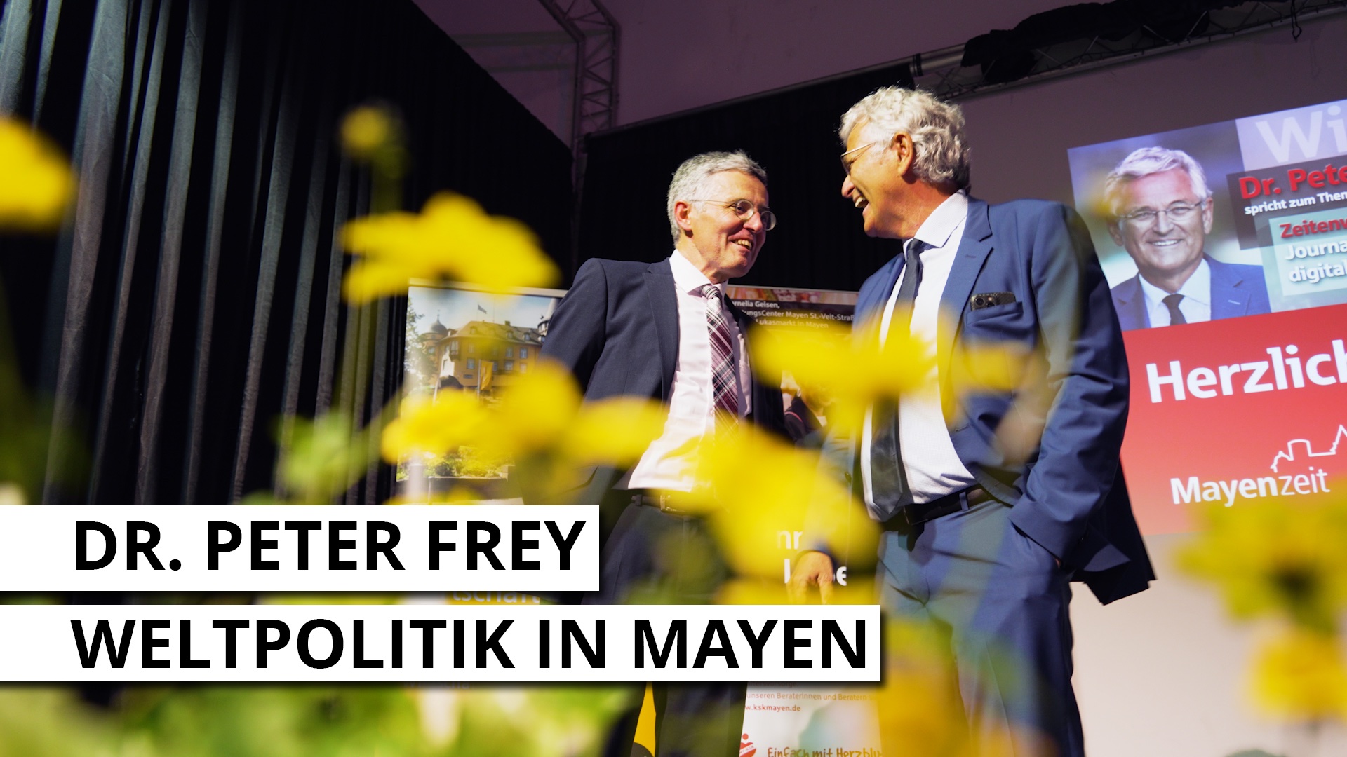 Europa im Epochenbruch - ZDF-Chefredakteur Peter Frey beim Mayener Wirtschaftsforum