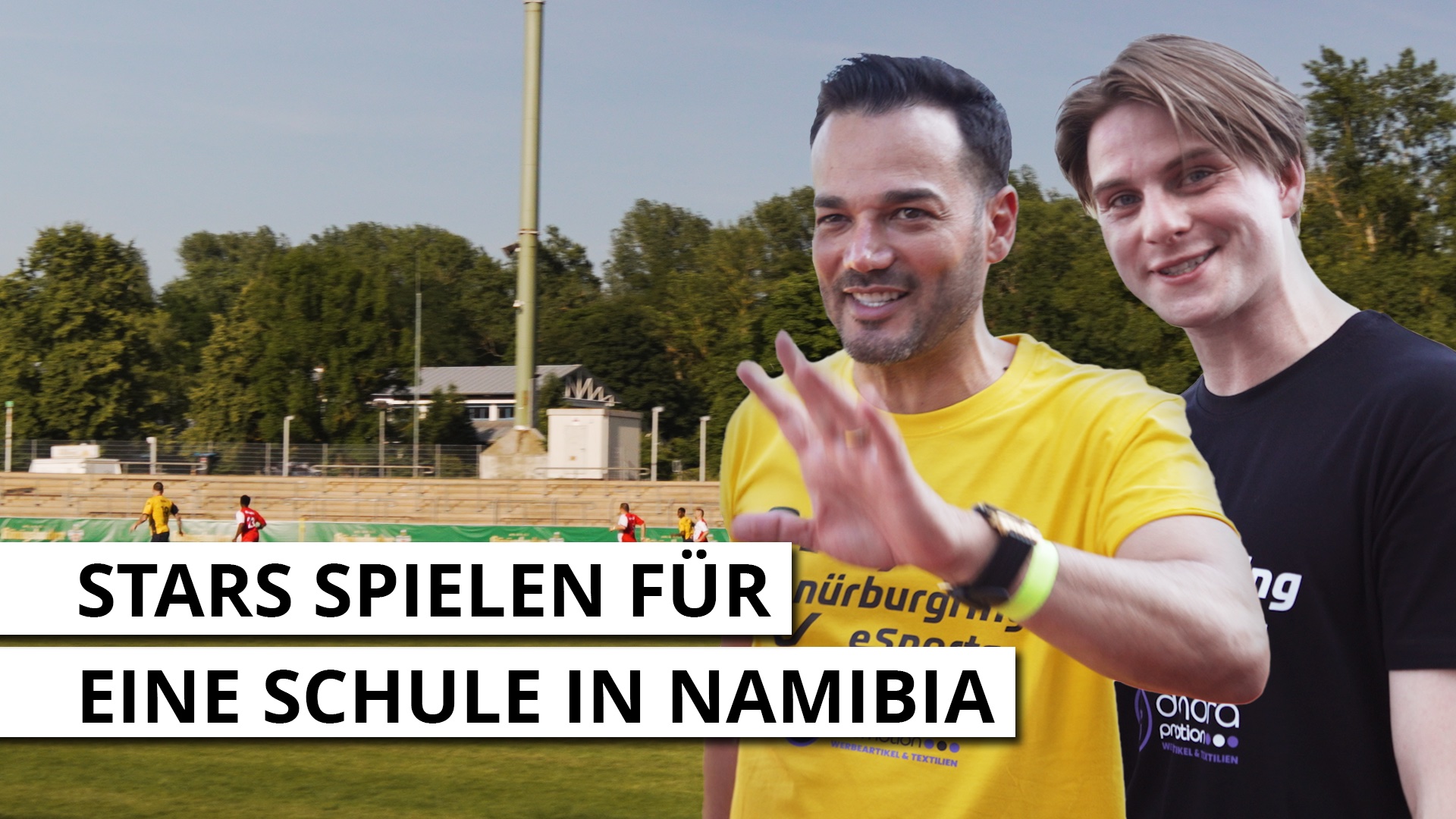 Benefizspiel mit Stars für eine Schule in Namibia