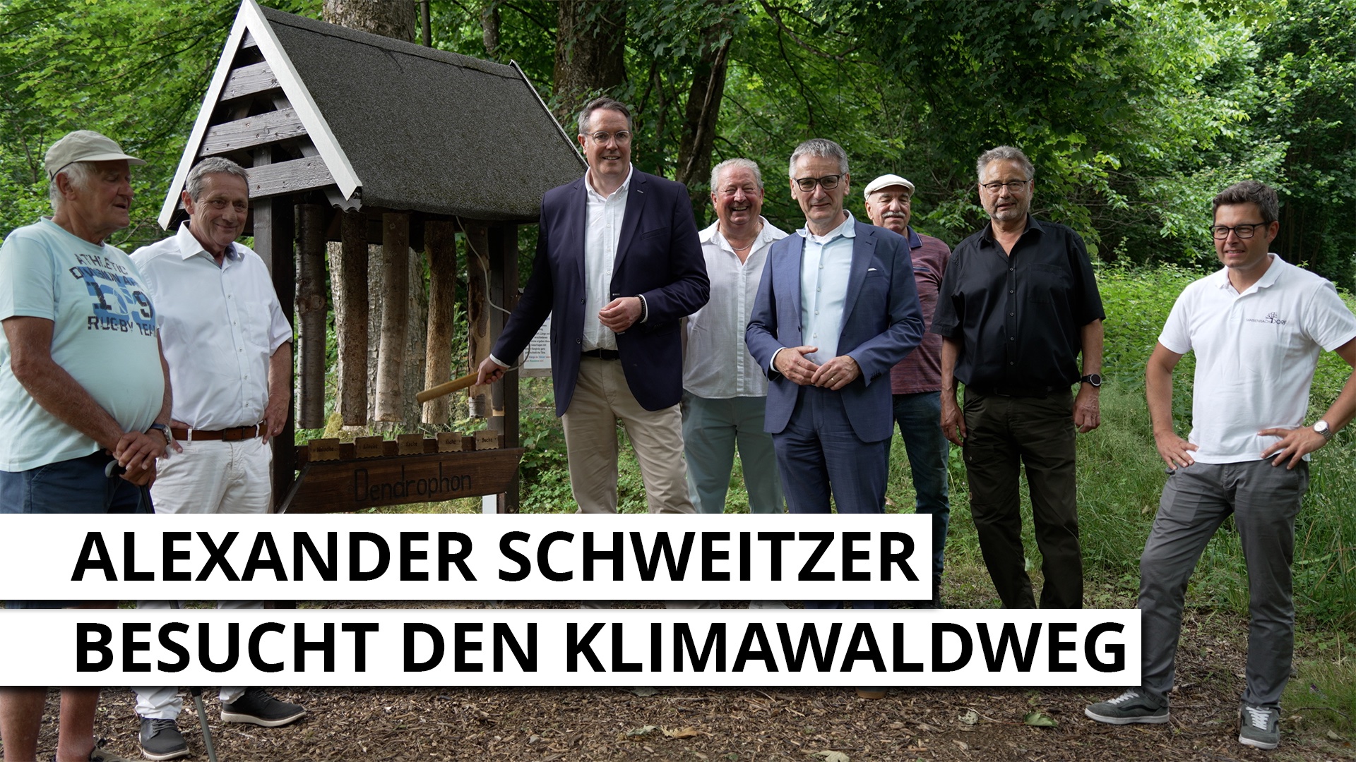 Alexander Schweitzer besucht den Klimawaldweg