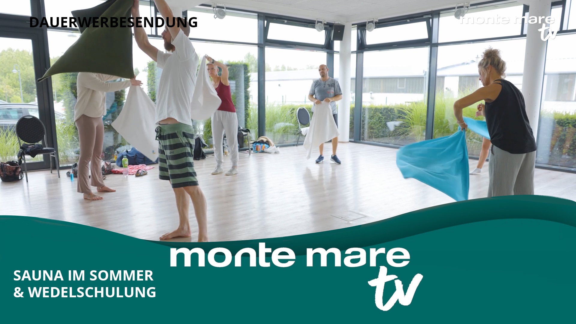 Dauerwerbesendung I Sauna im Sommer & Wedelschulung