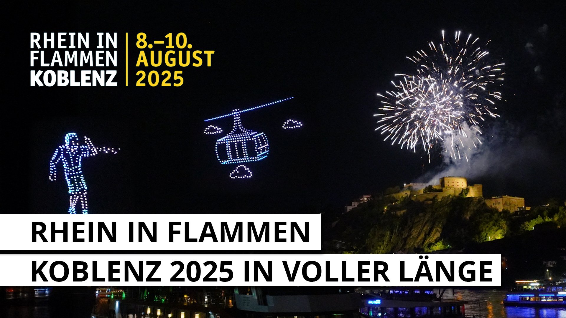 Rhein in Flammen 2025 in Koblenz