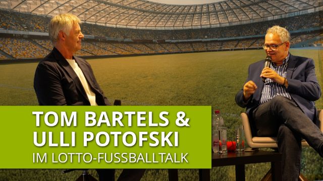 Erster Lotto-Fußballtalk zum 25-jährigen Jubiläum der Lotto-Elf mit Tom Bartels und Ulli Potofski