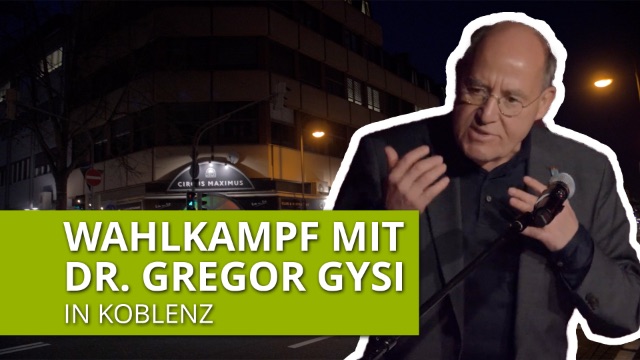 Wahlkampf mit Dr. Gregor Gysi