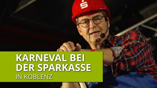 Karnevalsparty bei der Sparkasse
