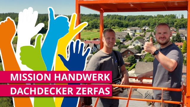 Hoch hinaus mit Dachdecker Lukas Zerfas!