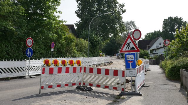 Herstellung von Hausanschlüssen in der Malterstraße
