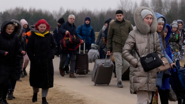 Ukrainische Flüchtlinge in Koblenz angekommen