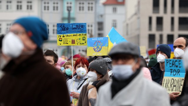 Für den Frieden und gegen den Krieg