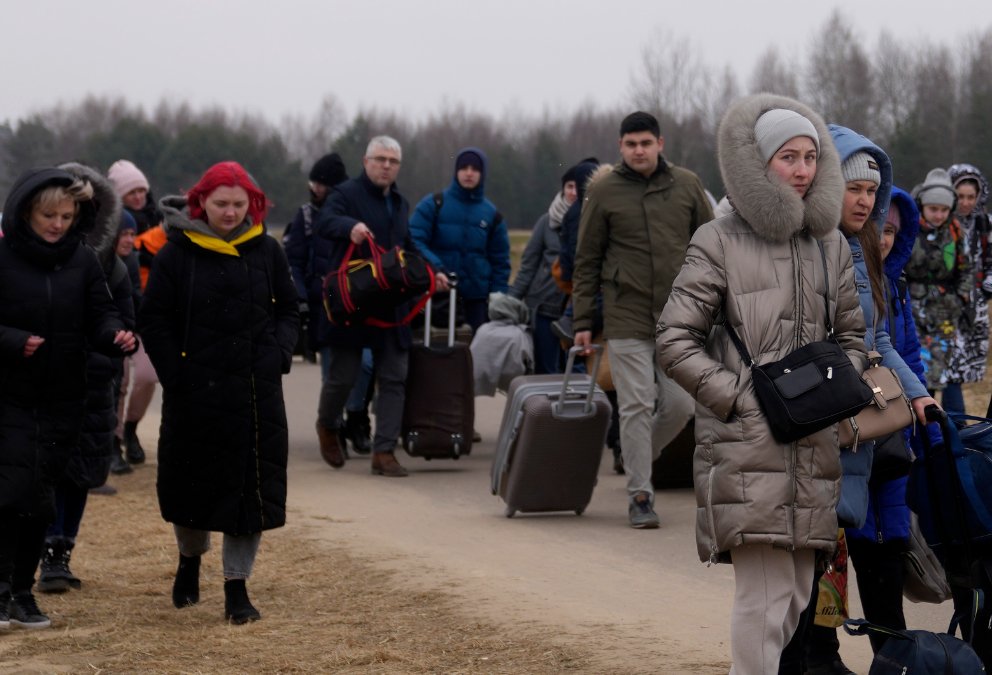 Ukrainische Flüchtlinge in Koblenz angekommen Ukrainische Flüchtlinge in Koblenz angekommen