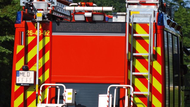 Brand auf Gelände eines Hackschnitzel-Herstellers