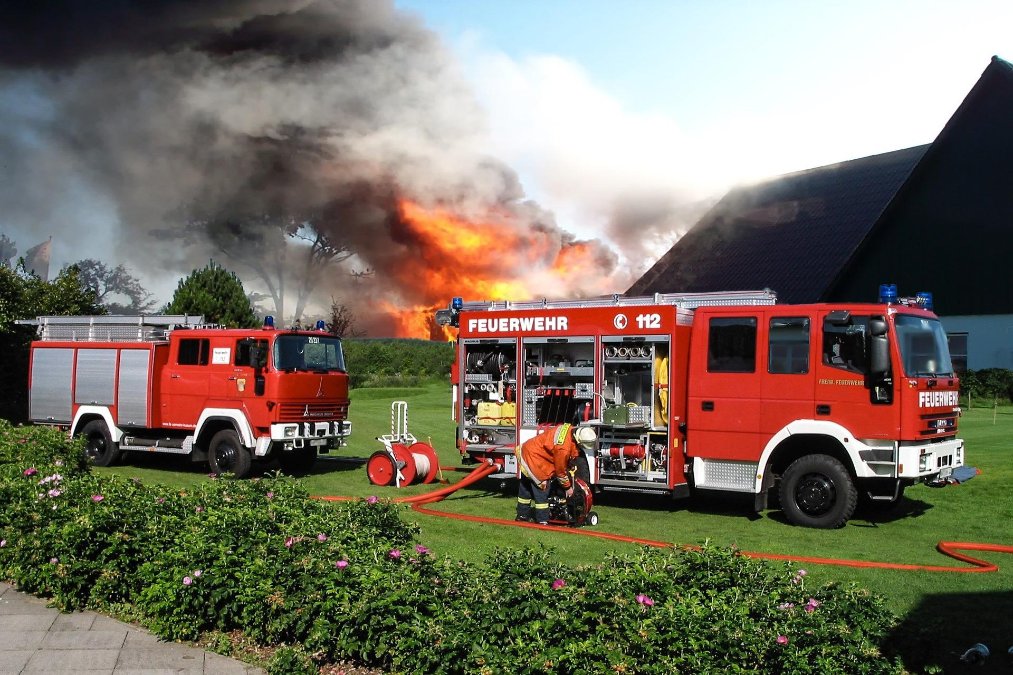 Flächenbrand auf Truppenübungsplatz Baumholder auf rund 200 Hektar
