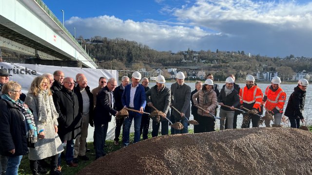 181,3 Millionen Euro: Erster Spatenstich für neue Pfaffendorfer Brücke in Koblenz