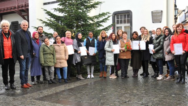 Einwanderer legten Sprachprüfung erfolgreich ab