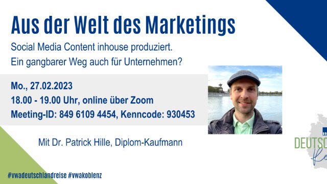 Verwaltungs- und Wirtschafts-Akademie bietet freien Vortrag an