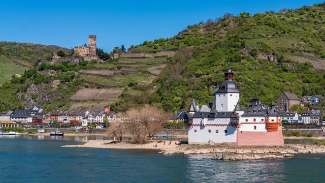 Wasserstand im Rhein für die Jahreszeit zu niedrig