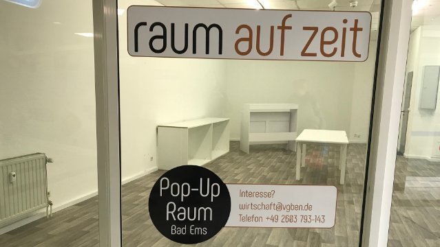 "raum auf zeit" in Bad Ems wieder frei "raum auf zeit" in Bad Ems wieder frei