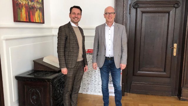 Austausch mit Oberbürgermeister David Langner