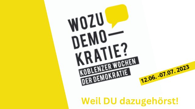 Projektideen für die Koblenzer Wochen der Demokratie gesucht