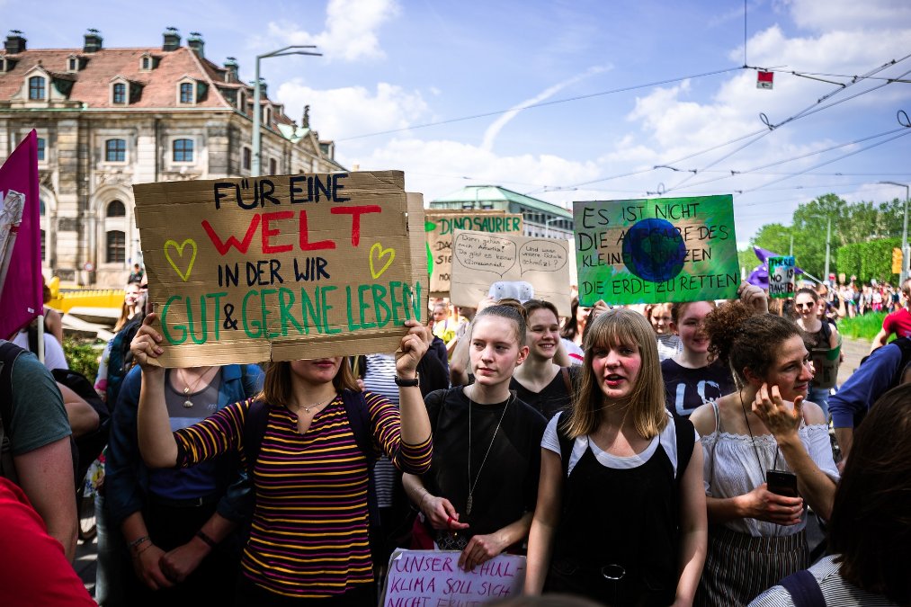 Rund 500 Teilnehmer: "Fridays for Future"-Demonstration verläuft ohne Zwischenfälle Rund 500 Teilnehmer: "Fridays for Future"-Demonstration verläuft ohne Zwischenfälle