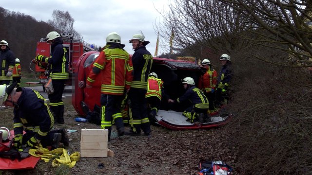Schwerer Verkehrsunfall bei Burgschwalbach