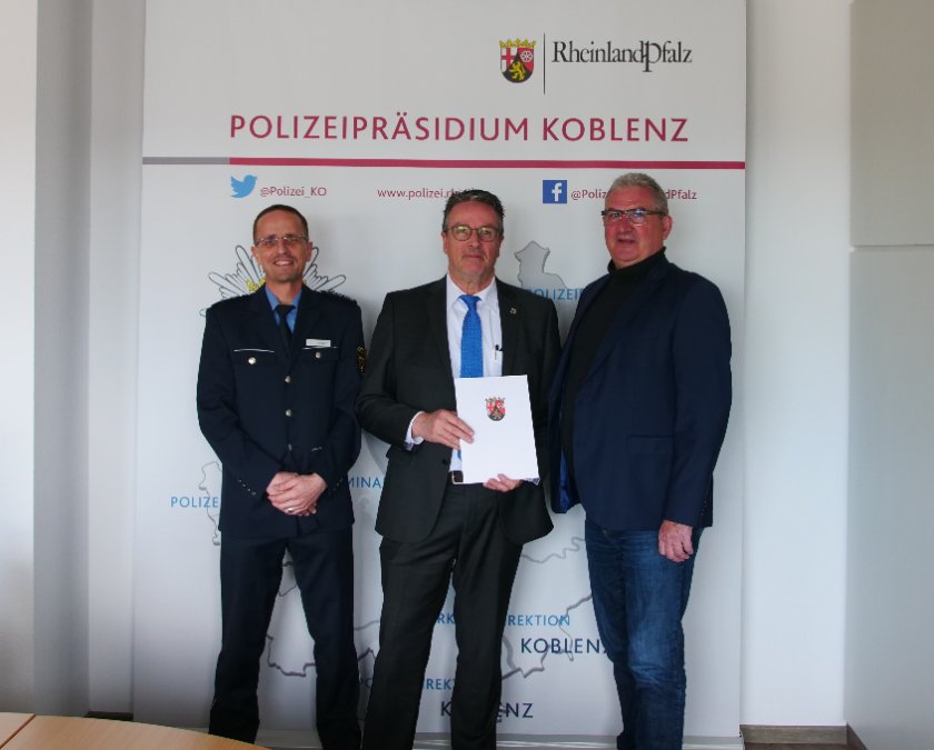 Amtswechsel bei der Polizei Koblenz Amtswechsel bei der Polizei Koblenz