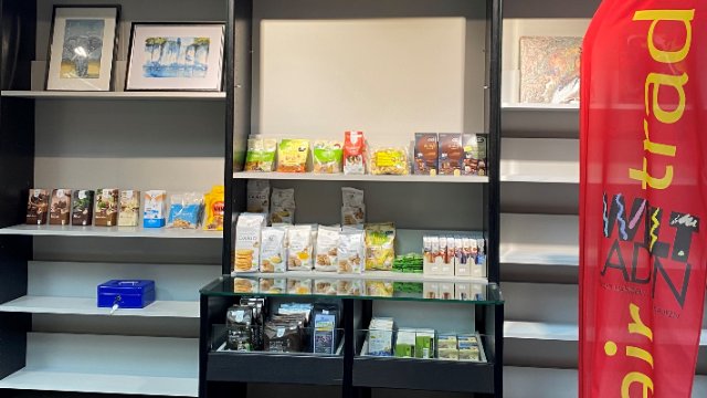 Fair gehandelte Produkte im neuen Kultur- und Vereinsheim