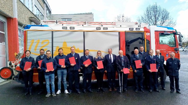 Feuerwehrleute aus der Verbandsgemeinde Montabaur befördert