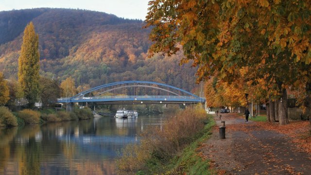 Schweißarbeiten an der Rudi-Geil-Brücke in Lahnstein