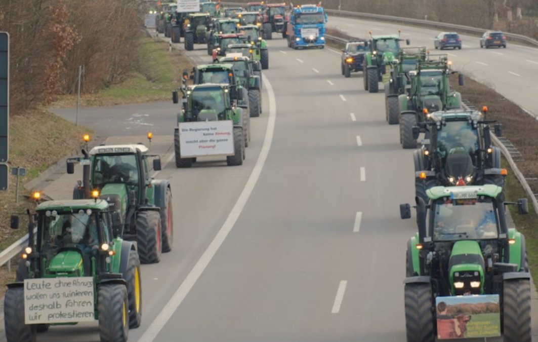 Bauern demonstrieren gegen Agrarpolitik