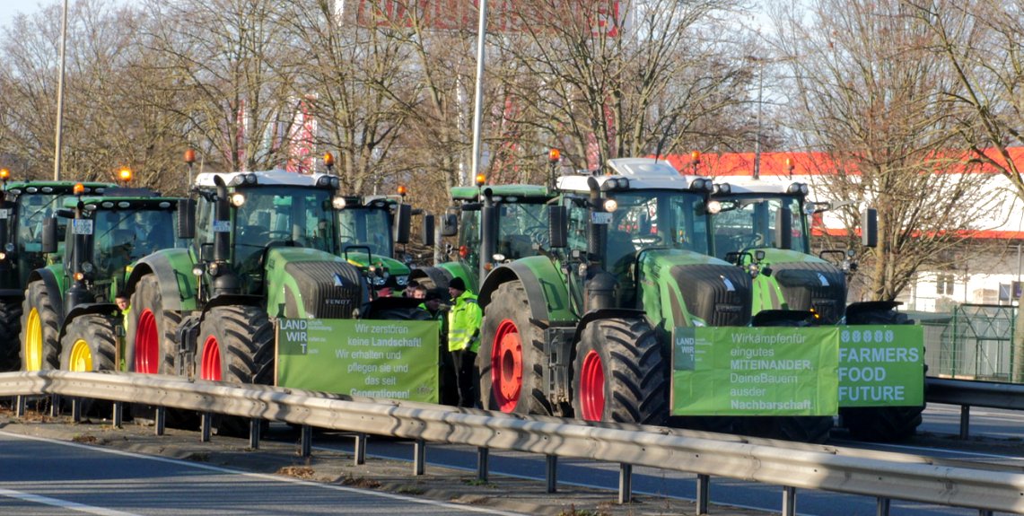 Kommenden Sonntag: Traktordemo im Raum Koblenz