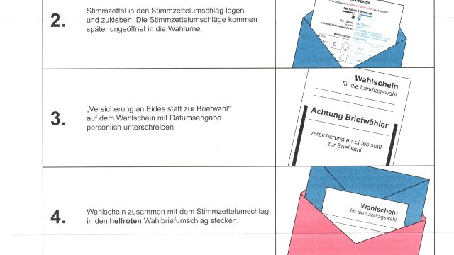 Briefwahl in Rheinland-Pfalz jetzt möglich