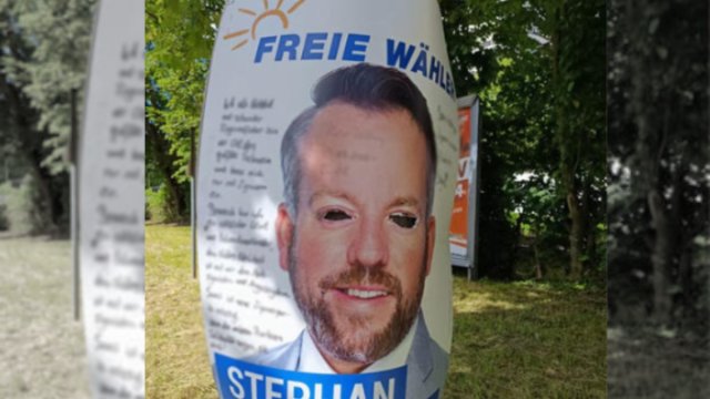 Beschmierte und beschädigte Wahlplakate beschäftigen Ermittler