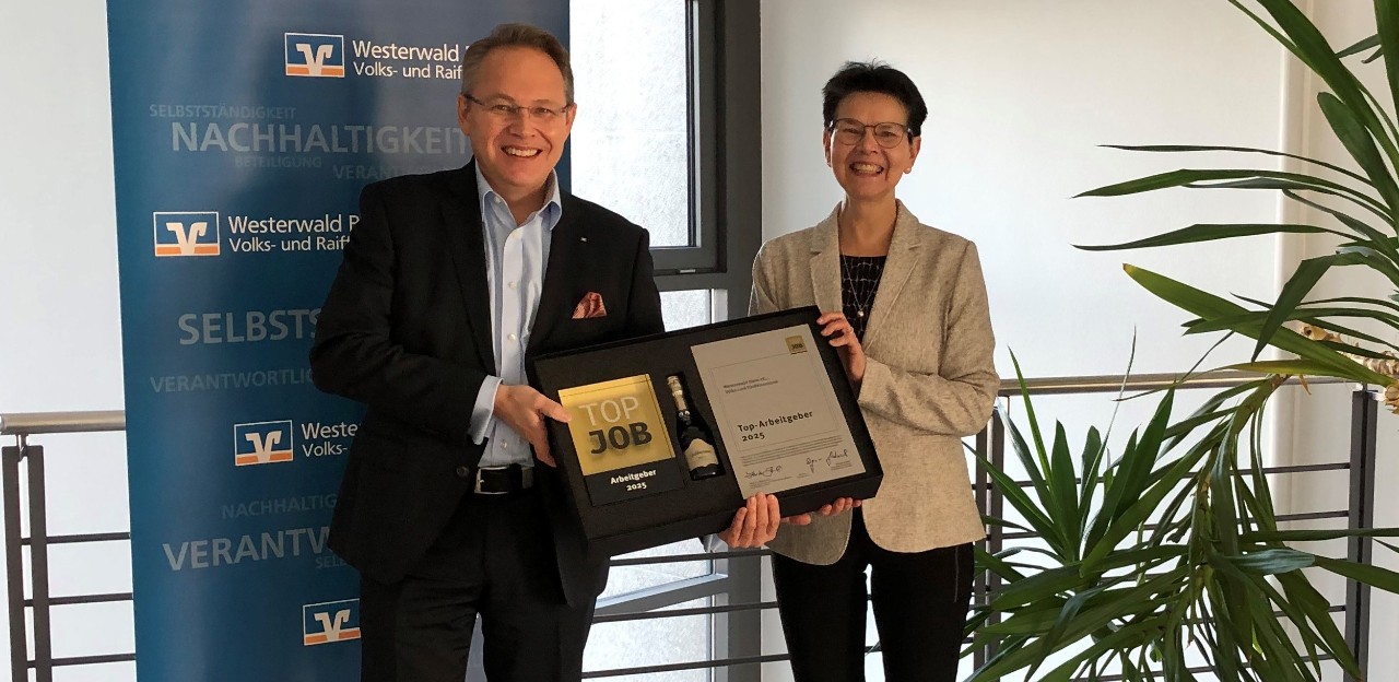 Westerwald Bank zu einem der besten TOP JOB-Arbeitgeber des Jahres gekürt Westerwald Bank zu einem der besten TOP JOB-Arbeitgeber des Jahres gekürt