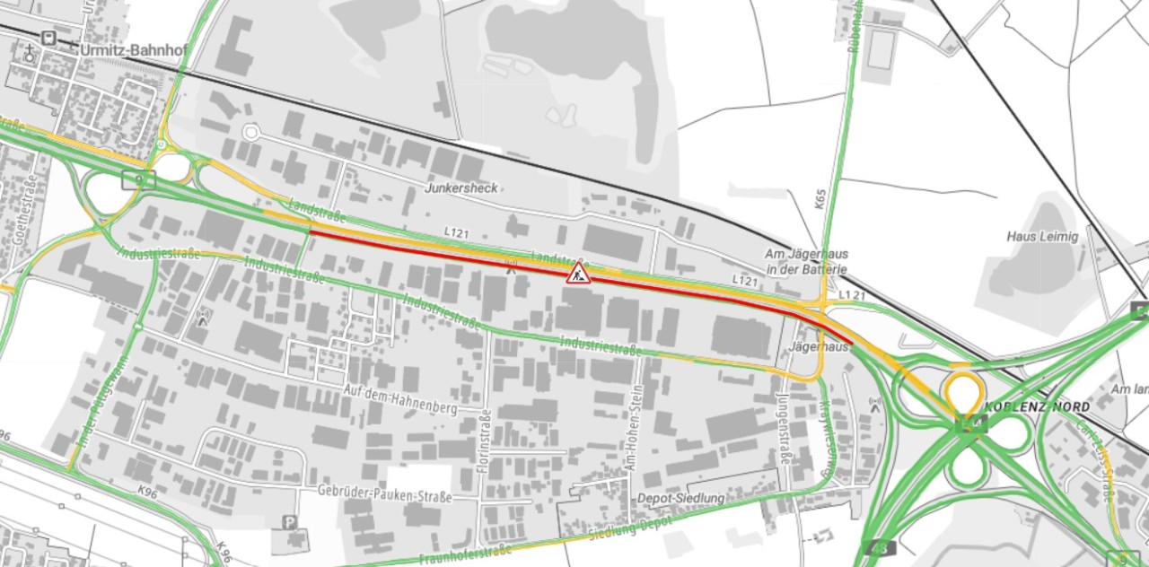 Baustelle auf der B9 bei Koblenz: Sanierung dauert länger als geplant Baustelle auf der B9 bei Koblenz: Sanierung dauert länger als geplant
