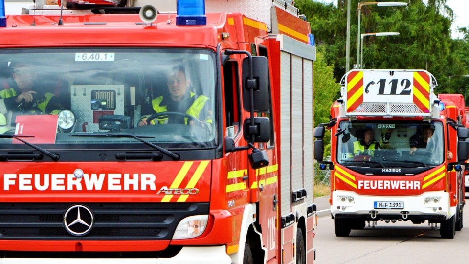 Brand eines Linienbusses in Andernach