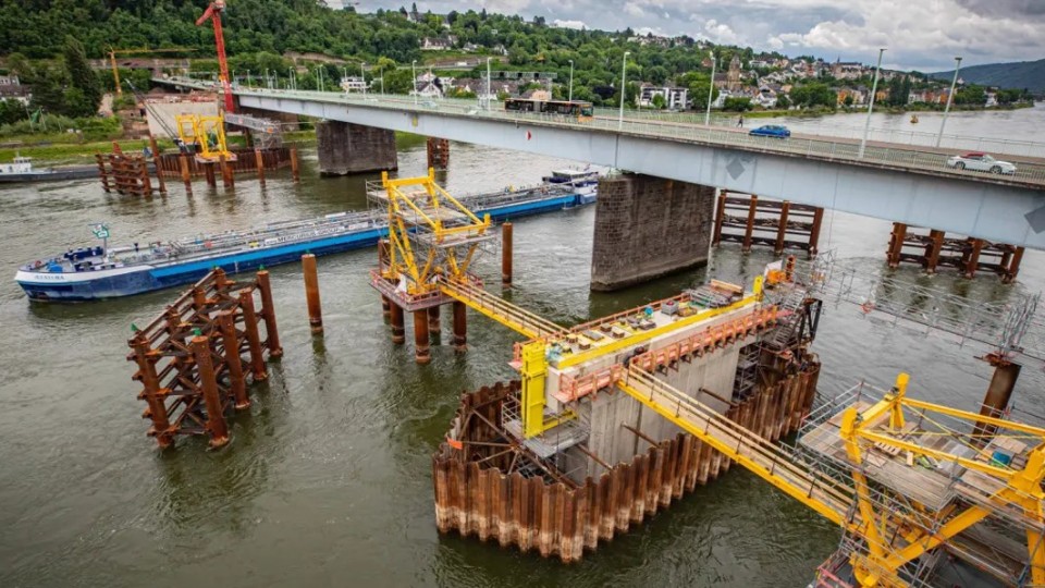 Einblicke in den Neubau der Pfaffendorfer Brücke 
