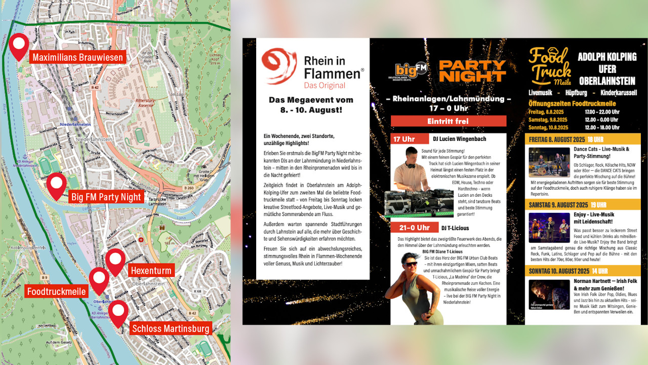 Rhein in Flammen lockt mit umfangreichem Programm auch in Lahnstein