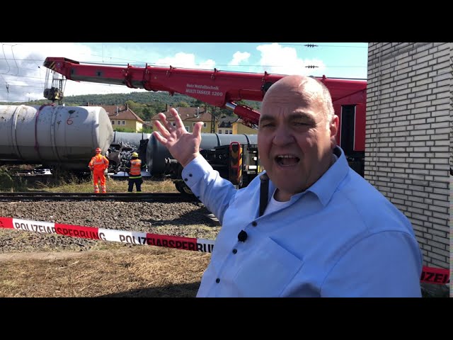 Beginn der Bergung Zugunglück | 2.9.2020