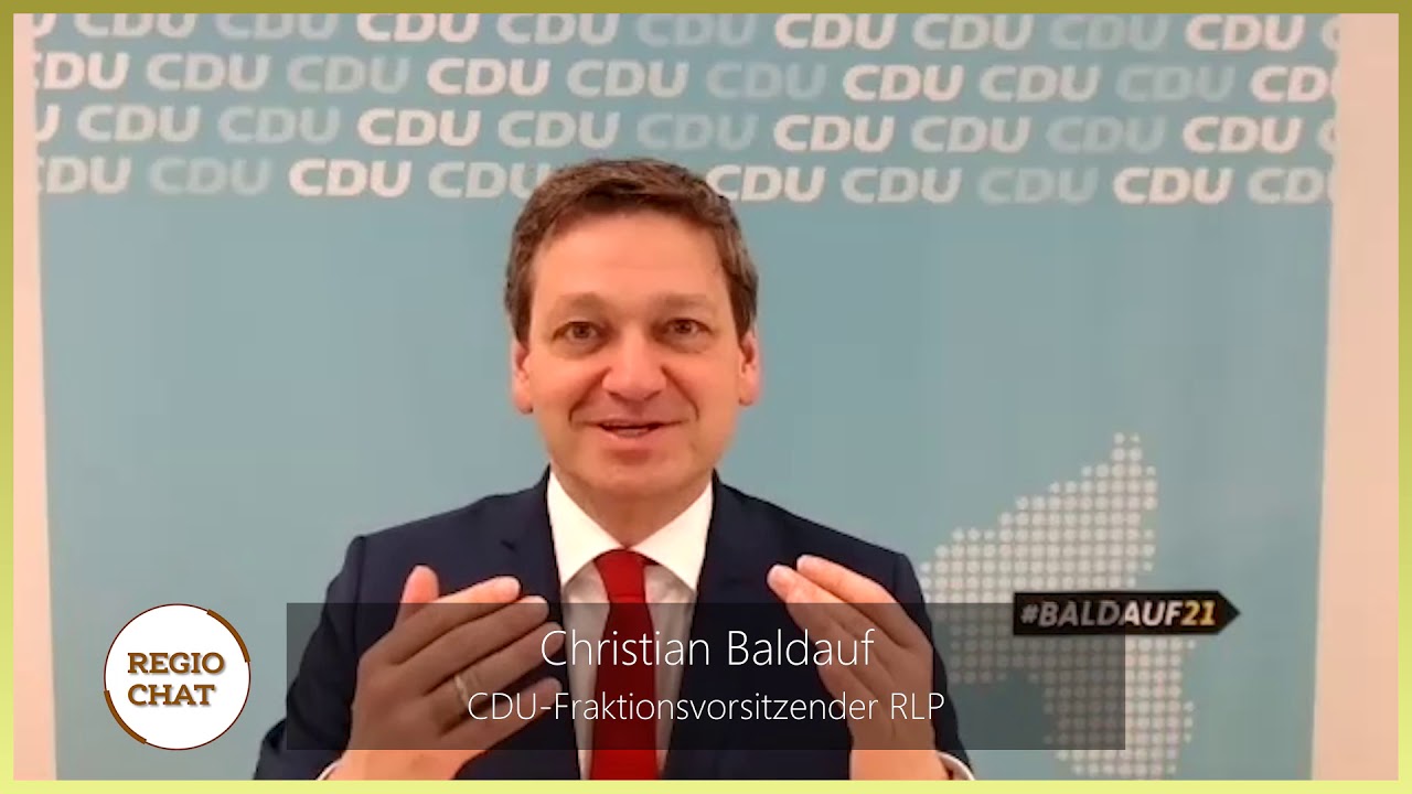 „Regio-Chat" mit Christian Baldauf (CDU-Fraktionsvoritzender RLP) im Talk mit Bernd Schmellenkamp