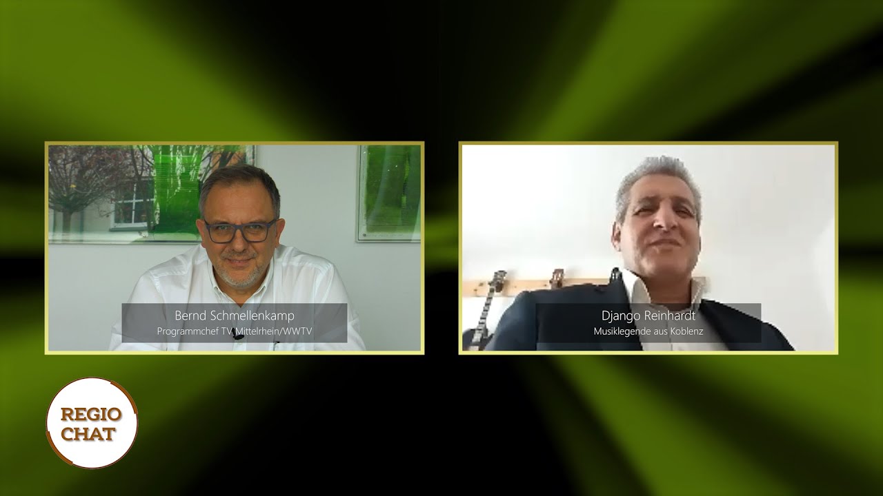 „Regio-Chat" mit Django Reinhardt (Jazz-/Swing-Musiklegende im Talk mit Bernd Schmellenkamp