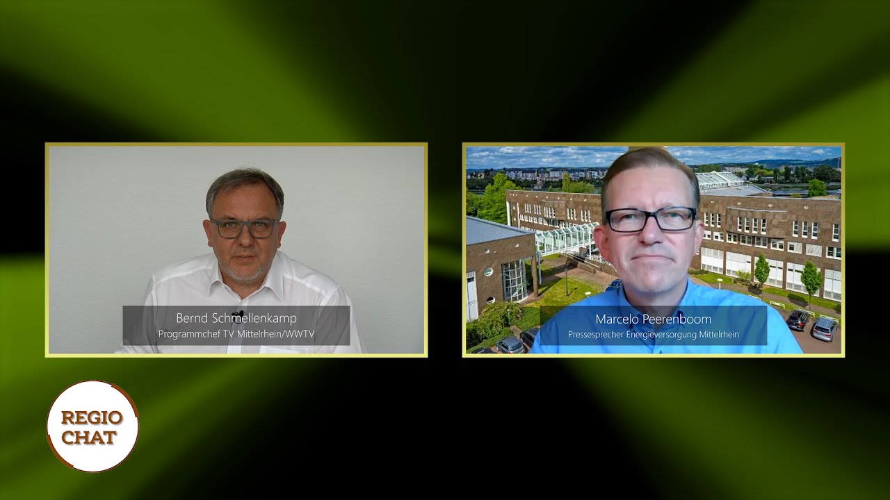 „Regio-Chat” mit Marcelo Peerenboom (Pressesprecher Energieversorgung Mittelrhein)