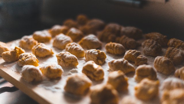 Kartoffel-Gnocchi mit gebratenen Pfifferlingen -Image
