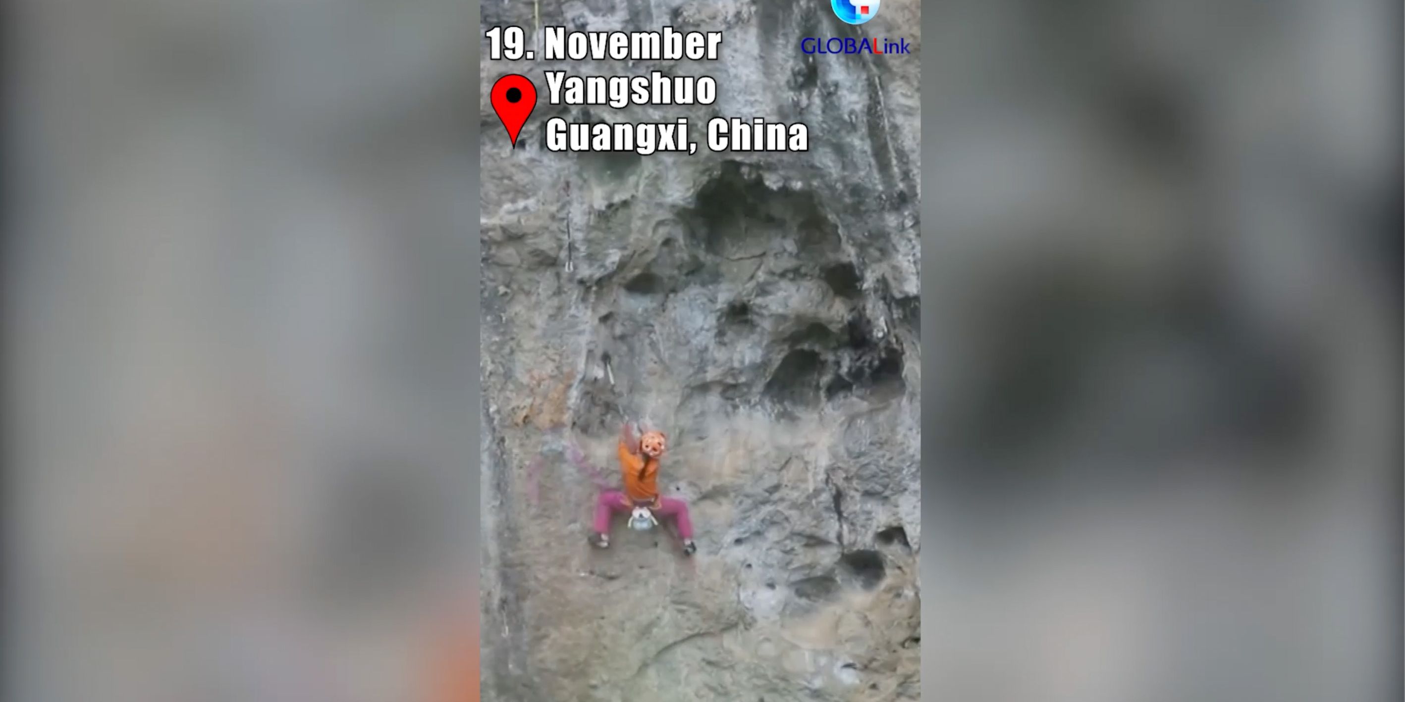GLOBALink | 8-jähriges chinesisches Mädchen bricht Kletterrekord 